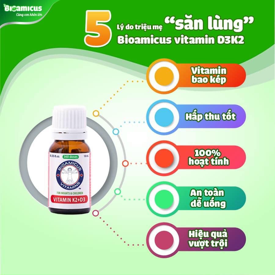 Vitamin K2D3 Bioamicus - Ảnh 3