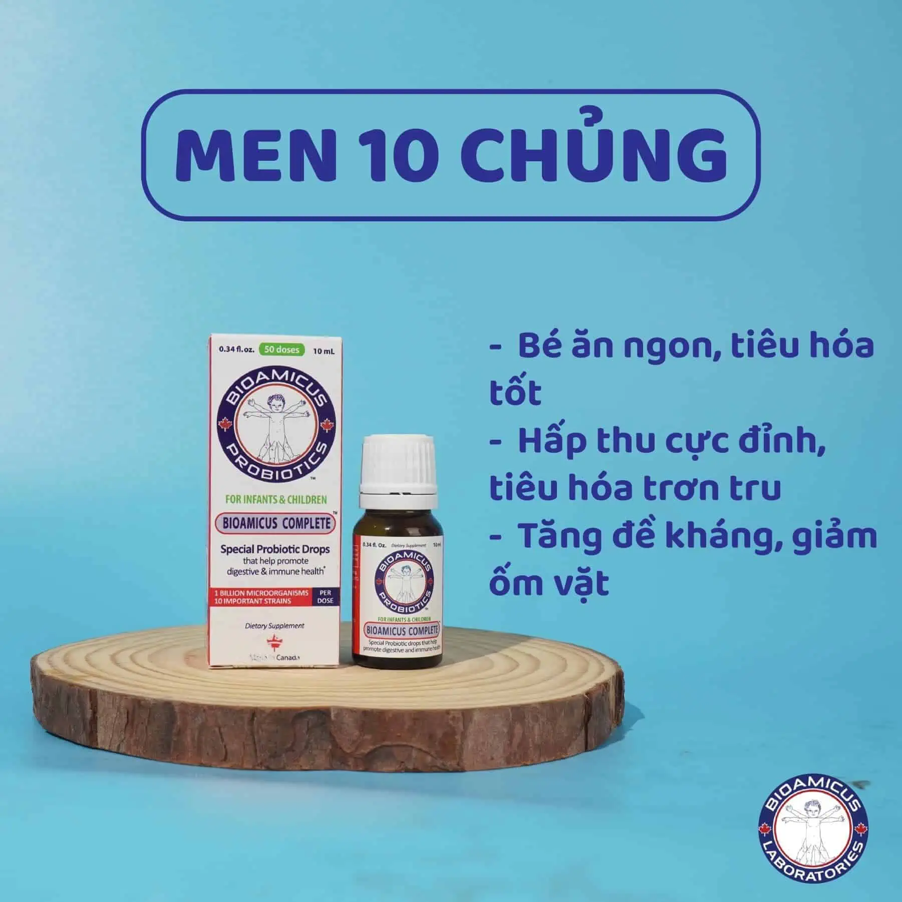 Men 10 chủng Bioamicus - Ảnh 2