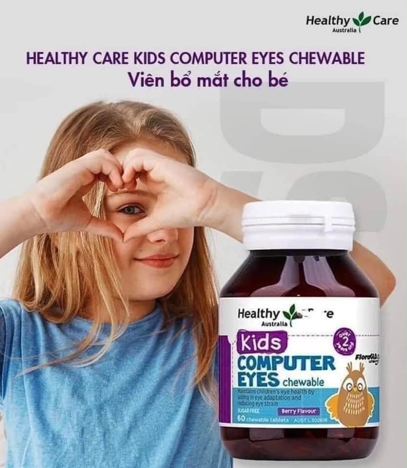 Viên uống bổ mắt cho bé Healthy Care Kids Computer Eyes - Ảnh 2