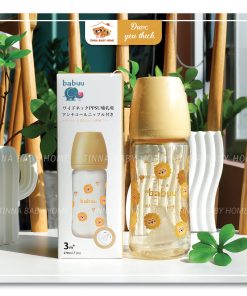 Bình sữa Babuu 270ml - màu vàng