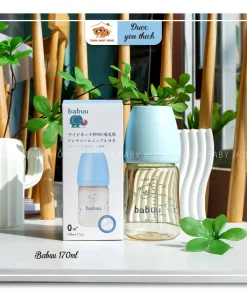 Bình sữa Babuu 170ml - màu xanh