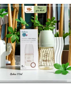 Bình sữa Babuu 170ml - màu bơ