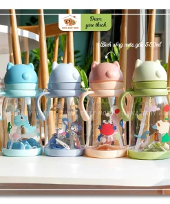 Bình uống nước gấu có tay cầm 550ml