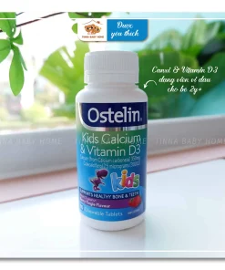Canxi Ostelin Kids dạng viên vị dâu cho bé từ 2 tuổi