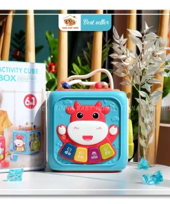 Hộp đồ chơi đa năng kèm thả khối và có nhạc