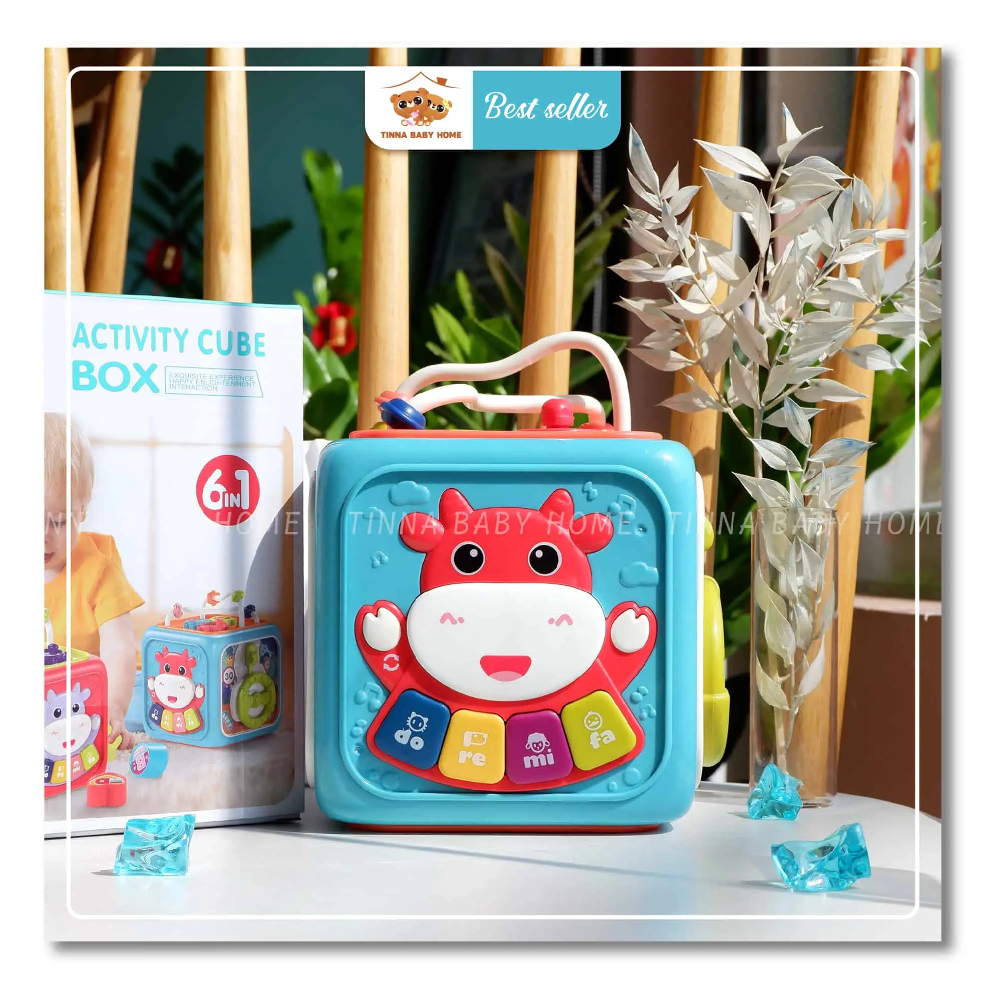 Hộp đồ chơi đa năng kèm thả khối và có nhạc