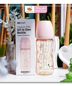 Bình sữa Moyuum thỏ hồng - 270ml