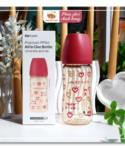 Bình sữa Moyuum tim đỏ - 270ml