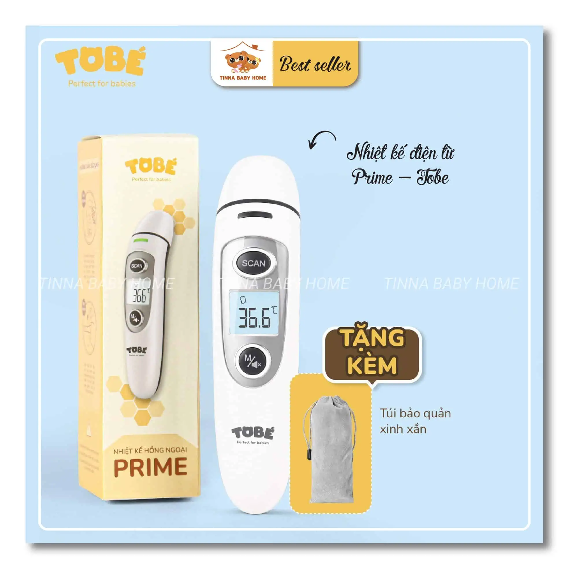 Nhiệt Kế Hồng Ngoại Prime - Tobe