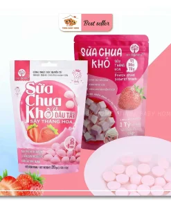 Sữa chua khô sấy thăng hoa - vị dâu