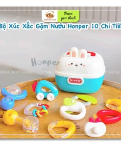 Bộ xúc xắc gặm nướu 10 chi tiết Honper