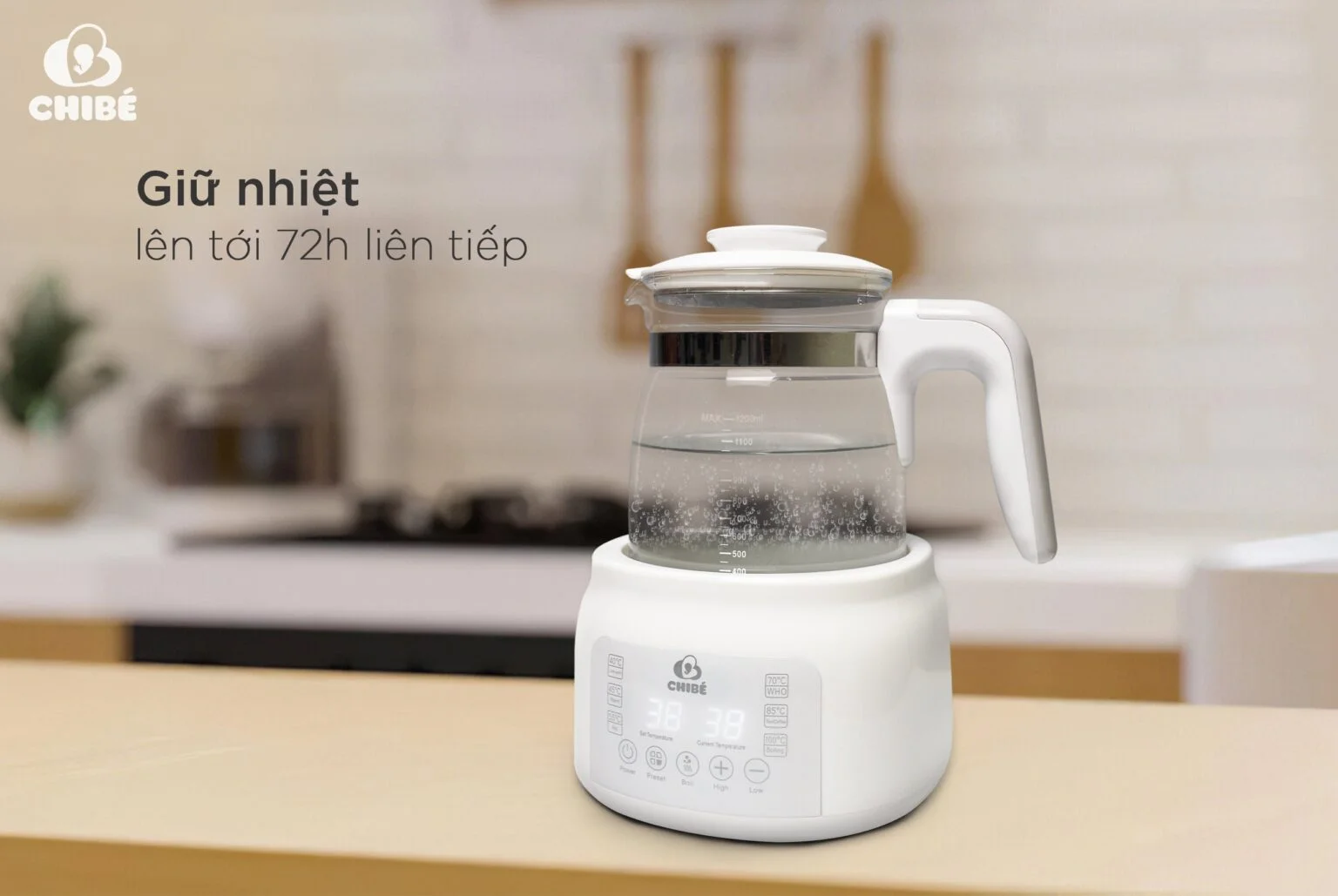 Ấm đun nước pha sữa thông minh CHIBE - Ảnh 7