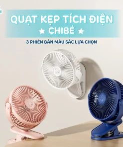 Quạt kẹp tích điện CHIBE K12