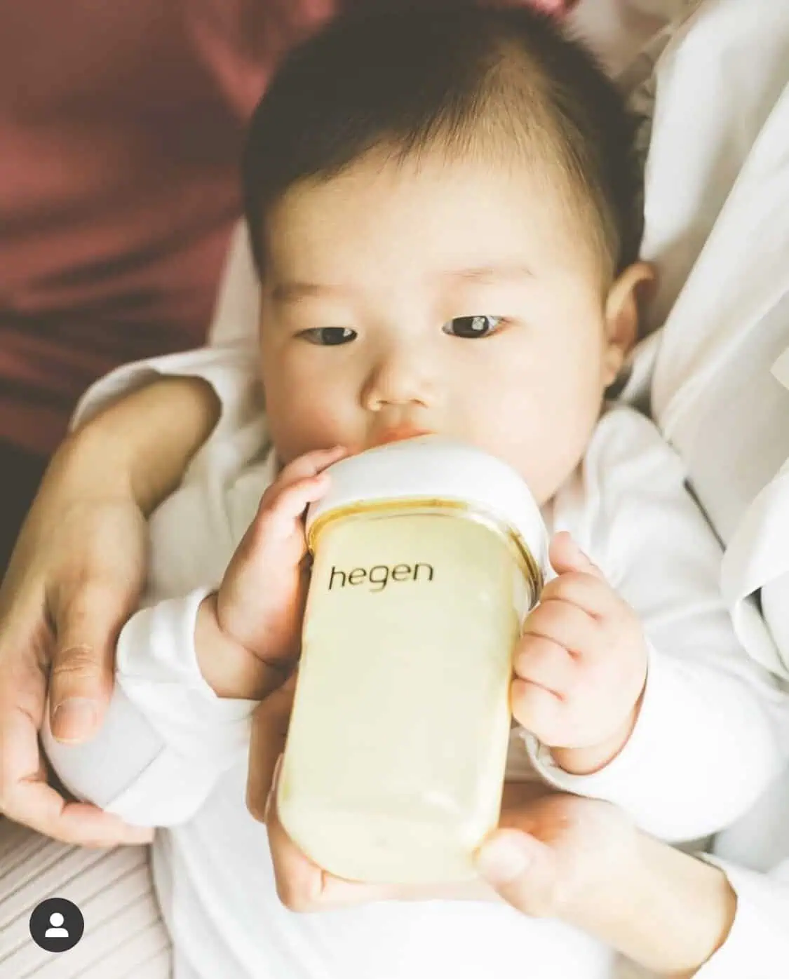 Bình sữa Hegen PPSU 240ml núm ti size M từ 3 – 6 tháng, White - Ảnh 3