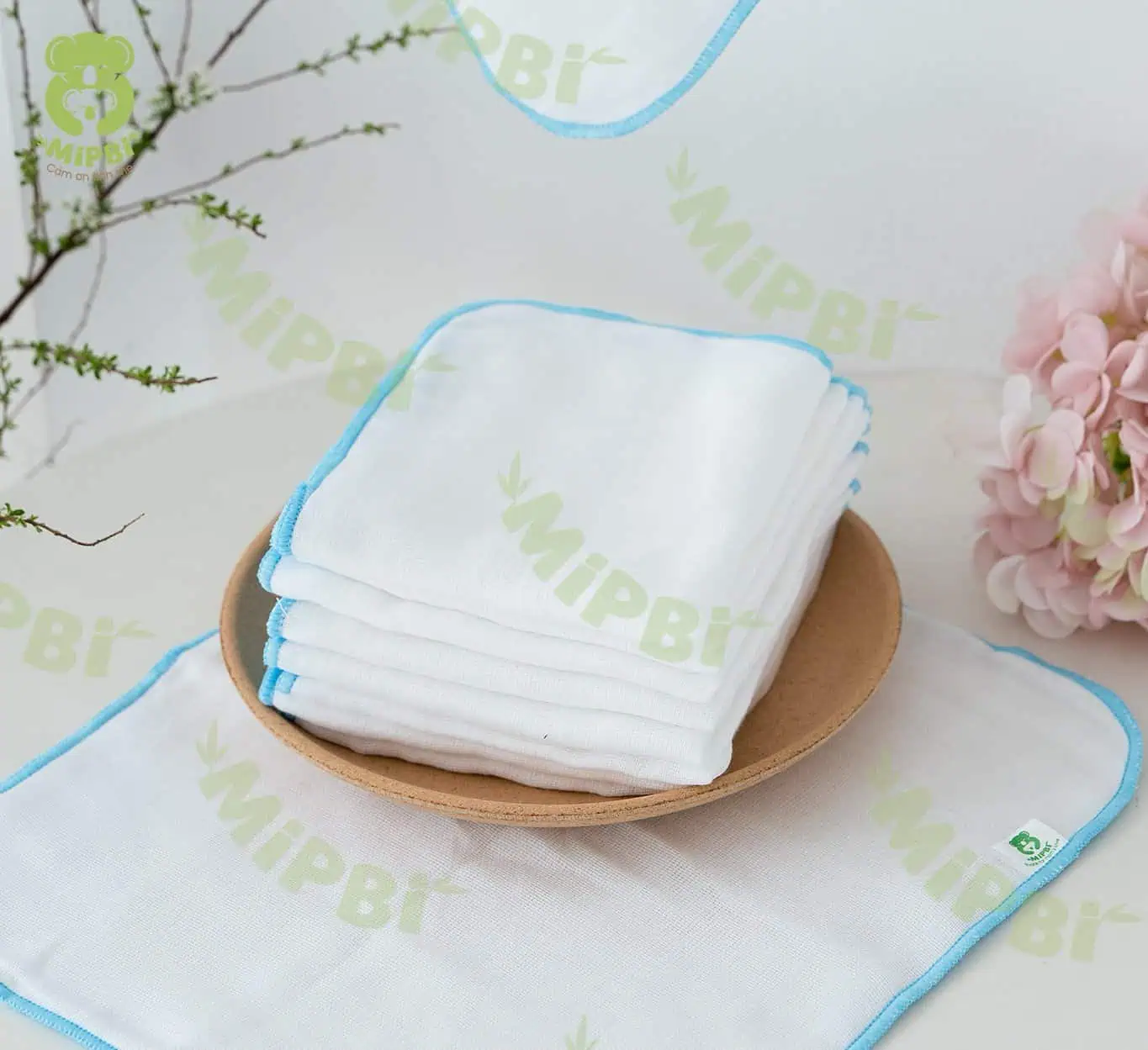 Khăn sữa xuất nhật siêu mềm Mipbi - Ảnh 2
