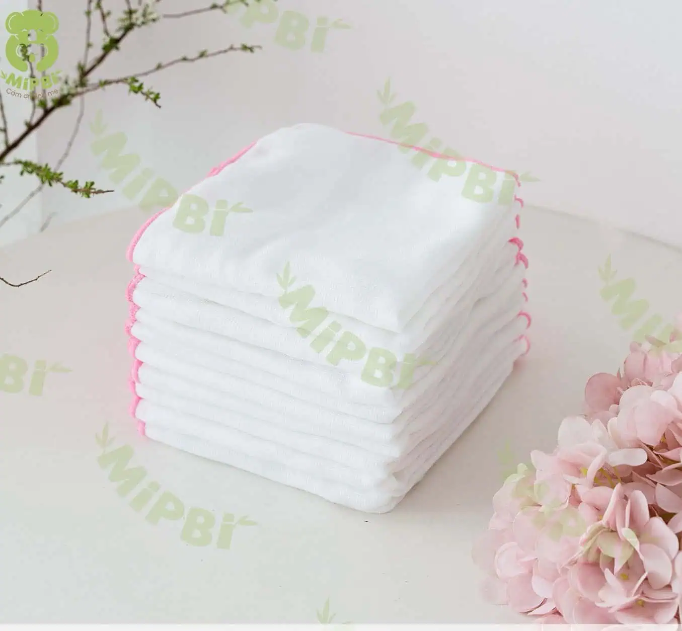 Khăn sữa xuất nhật siêu mềm Mipbi - Ảnh 3