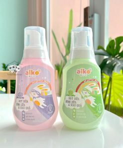 Nước rửa bình tạo bọt hương trái cây và rau củ Aiko 2in1