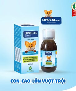 Canxi hữu cơ LIPOCAL K2 – MK7 cho bé cao lớn vượt trội