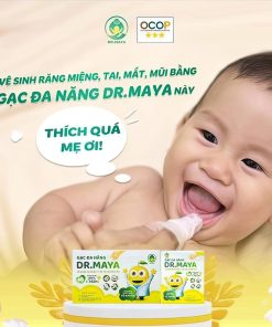 Gạc đa năng vệ sinh răng miệng cho bé Dr.Maya