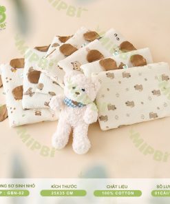 Gối bông sơ sinh Mipbi