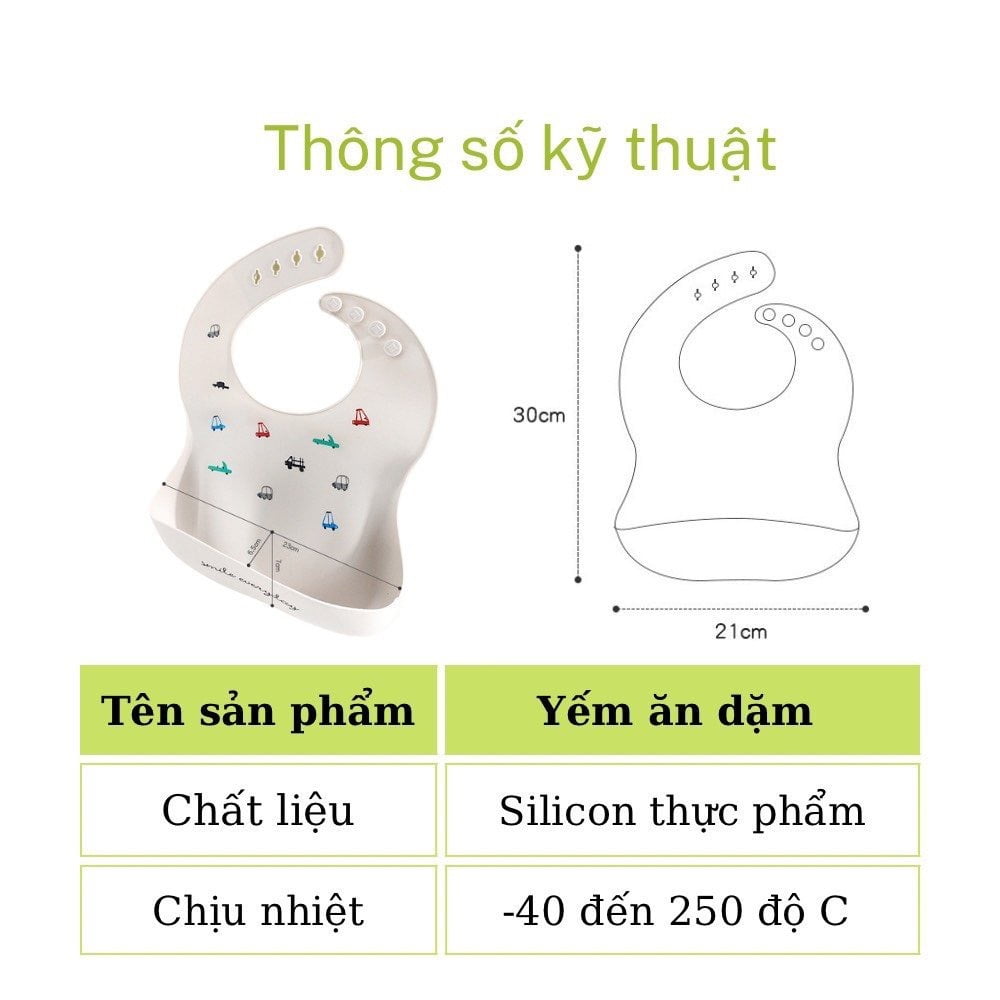 Yếm ăn dặm silicon Cocobear - Ảnh 5