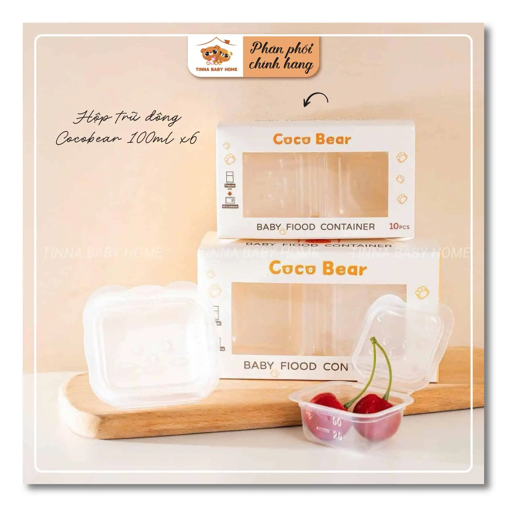 Hộp trữ đông Cocobear 100ml