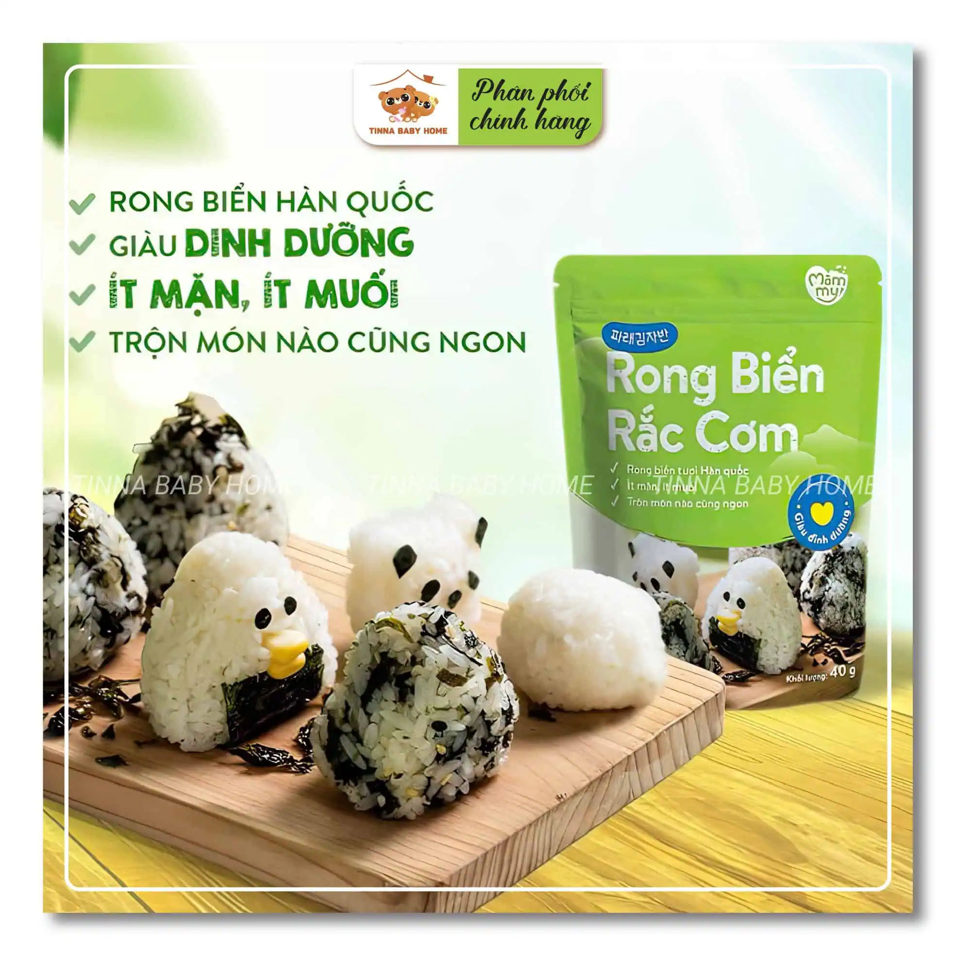 Rong biển rắc cơm tách muối Mămmy