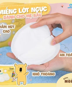 Miếng lót thấm sữa Baby Moby (60 miếng)