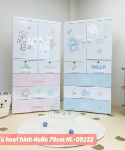 Tủ nhựa 5 tầng hoạt hình Holla 09222