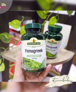 Cỏ Cari lợi sữa Natures Aid Fenugreek 500mg