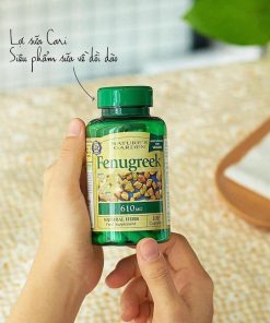 Cỏ Cari lợi sữa Natures Aid Fenugreek 610mg