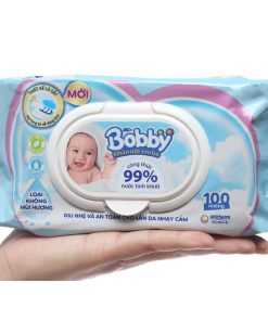 Khăn ướt Bobby không mùi 100 tờ