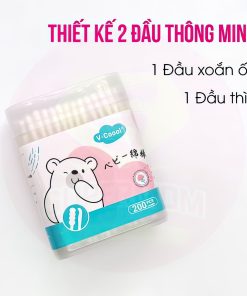 Tăm bông Vcoool 2 đầu 400 que
