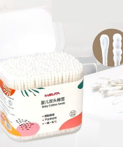 Tăm bông sơ sinh Misuta thân giấy 2 đầu