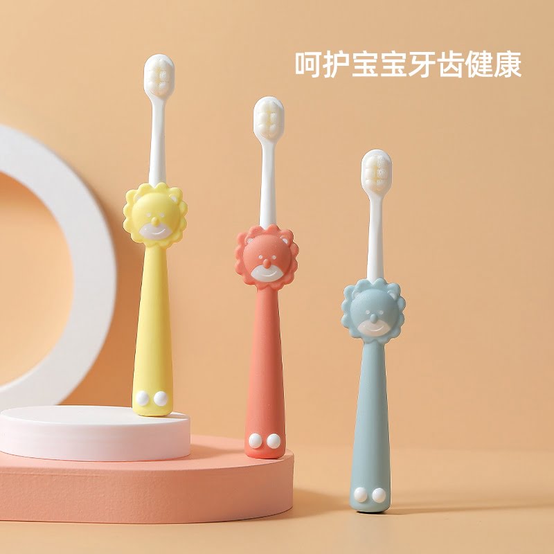 Bàn chải lông tơ Cotton cán dài Sư tử - Ảnh 3