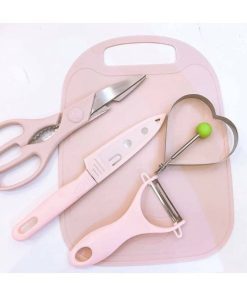 Bộ dao thớt 5in1 chế biến ăn dặm cho bé hàng loại đẹp