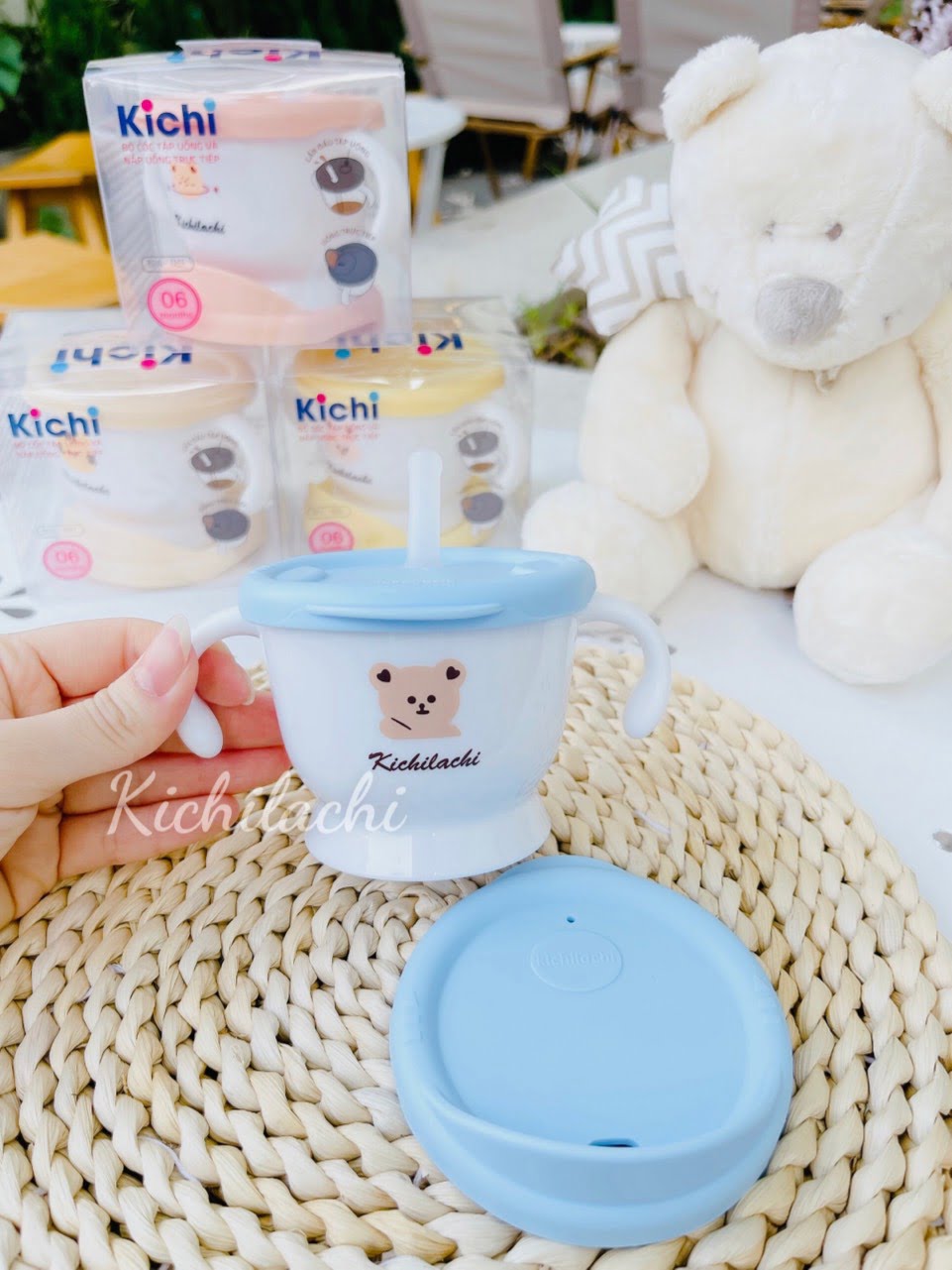 Cốc tập hút 3 giai đoạn Kichi - Ảnh 2