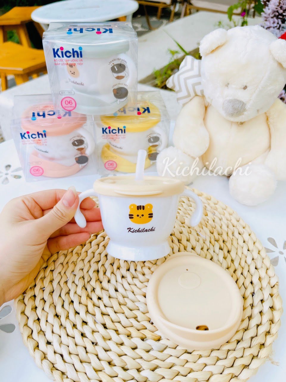 Cốc tập hút 3 giai đoạn Kichi - Ảnh 3