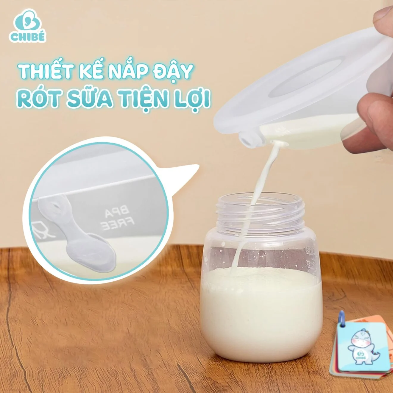 DỤNG CỤ HỨNG SỮA CHIBÉ - Ảnh 4