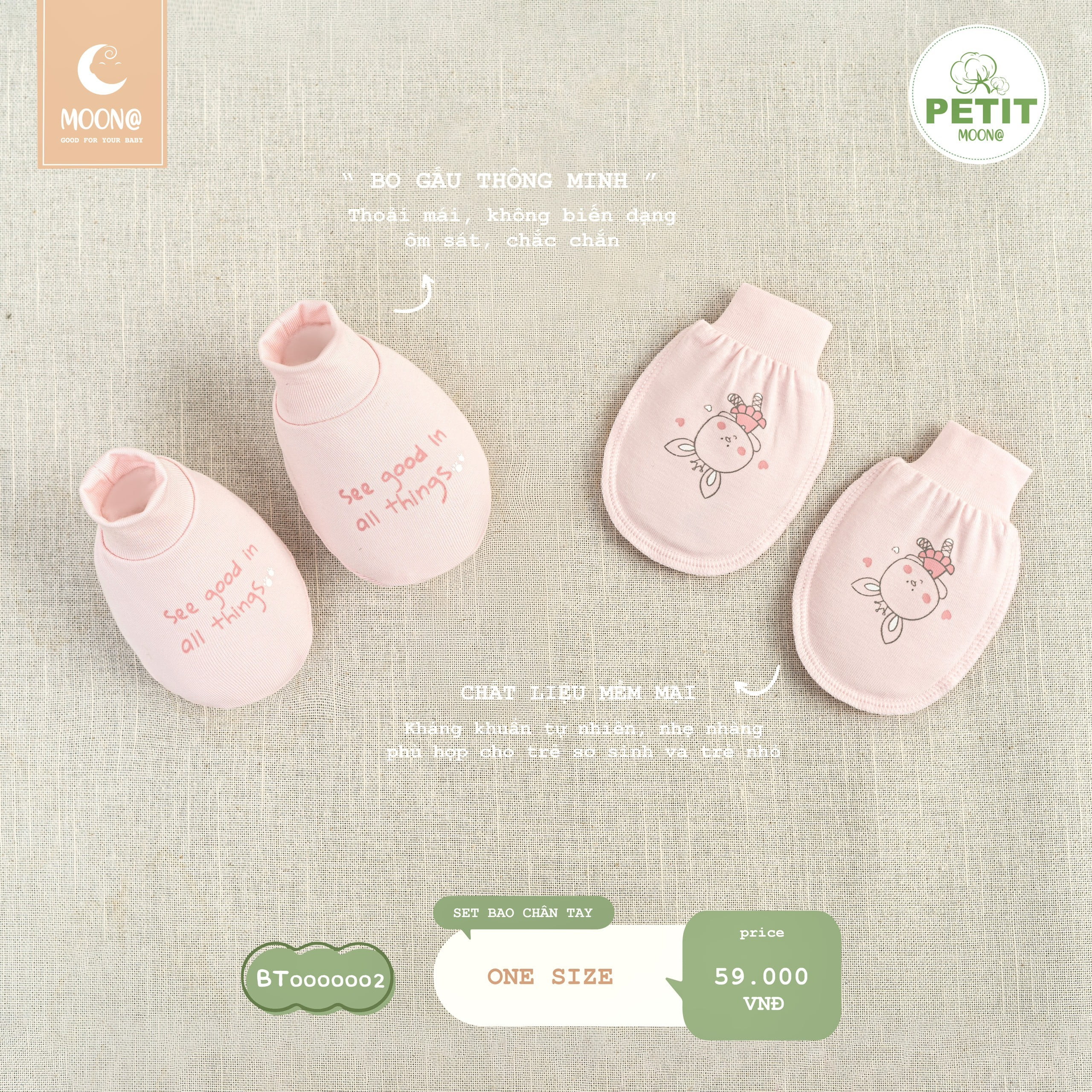Bao tay bao chân Moon@ Petit mềm mịn - Ảnh 3