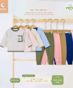 Bộ dài tay cài vai trơn Moon@