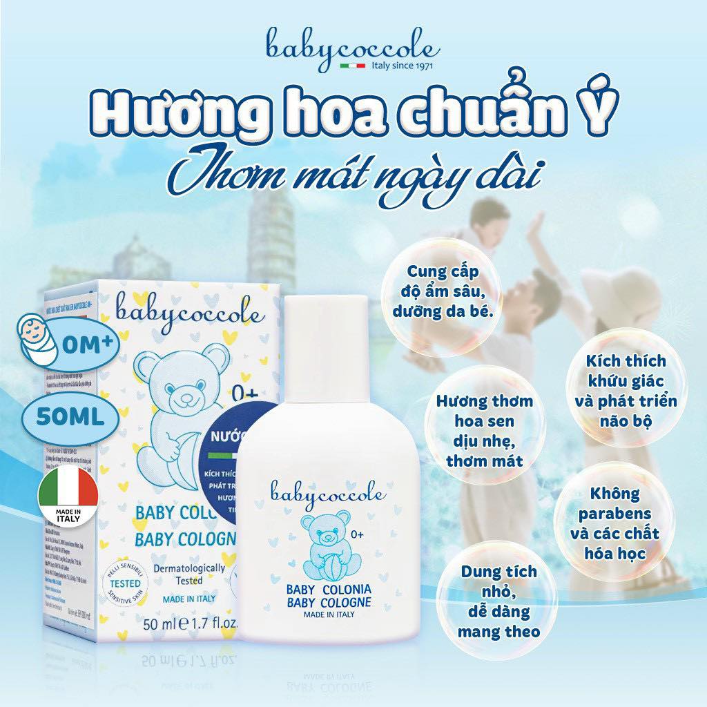 Nước hoa chiết xuất hoa sen Babycoccole 0M+