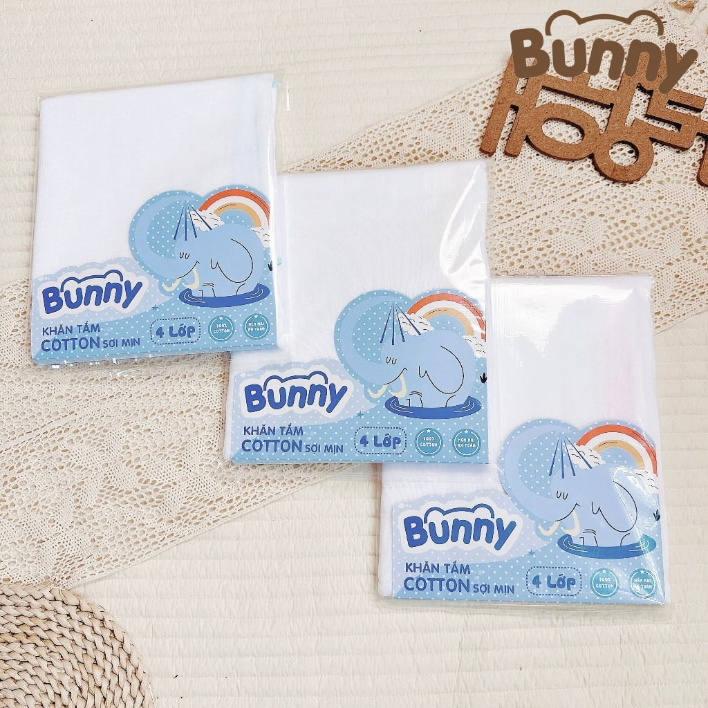 Khăn tắm cho bé thấm hút mềm mịn Bunny 6 lớp - Ảnh 4