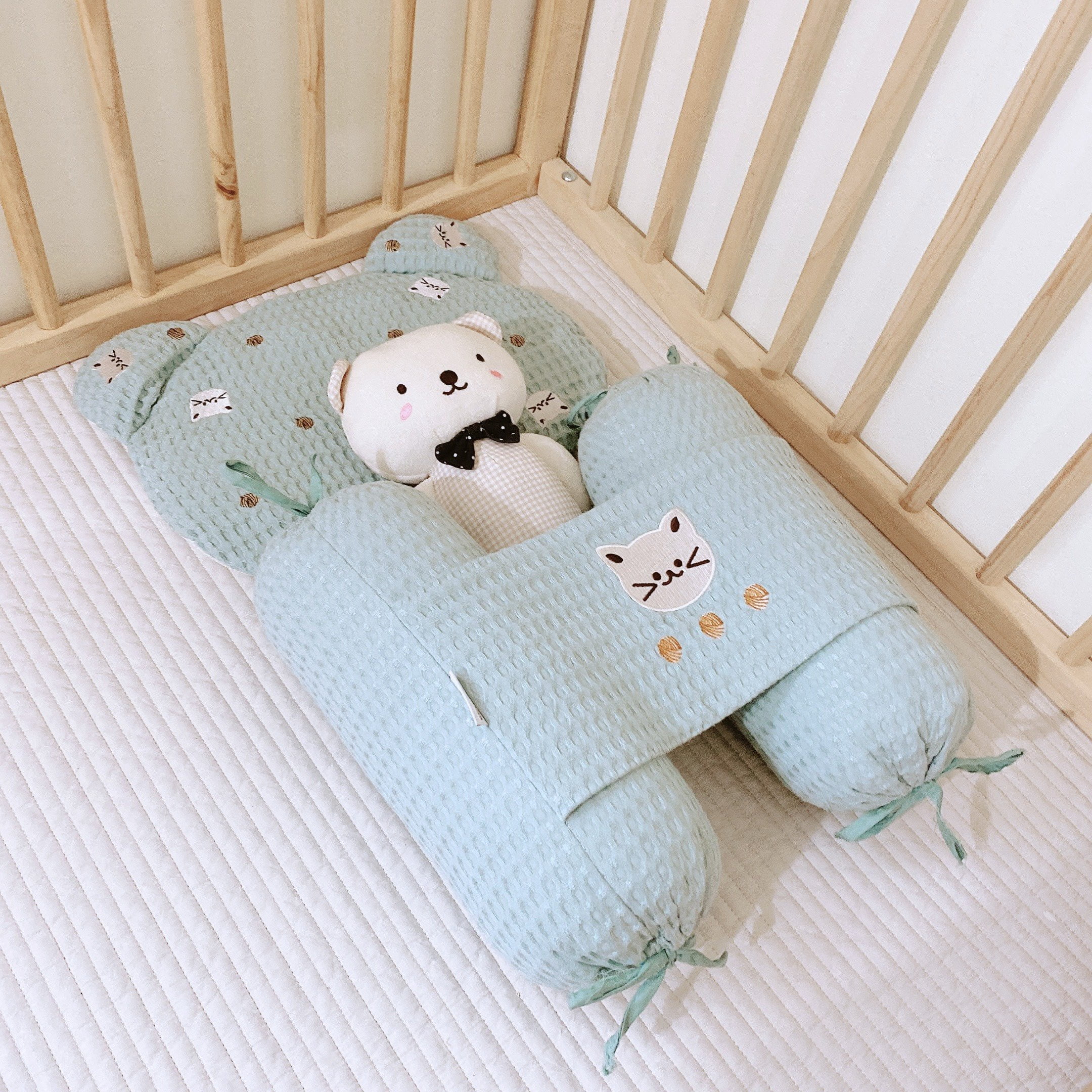 Gối chặn chống giật mình vải Waffle Monona - Ảnh 2