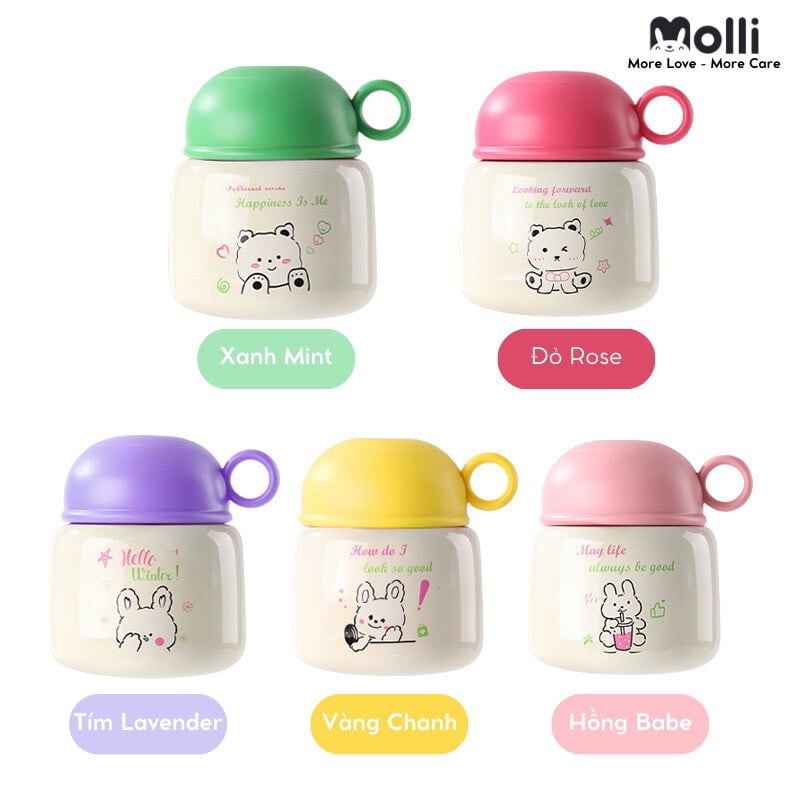 Bình ủ cháo giữ nhiệt 9 lớp Molli (tặng kèm thìa) - 500ml - Ảnh 10