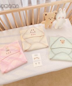 Ủ choàng organic viền hoa Monona