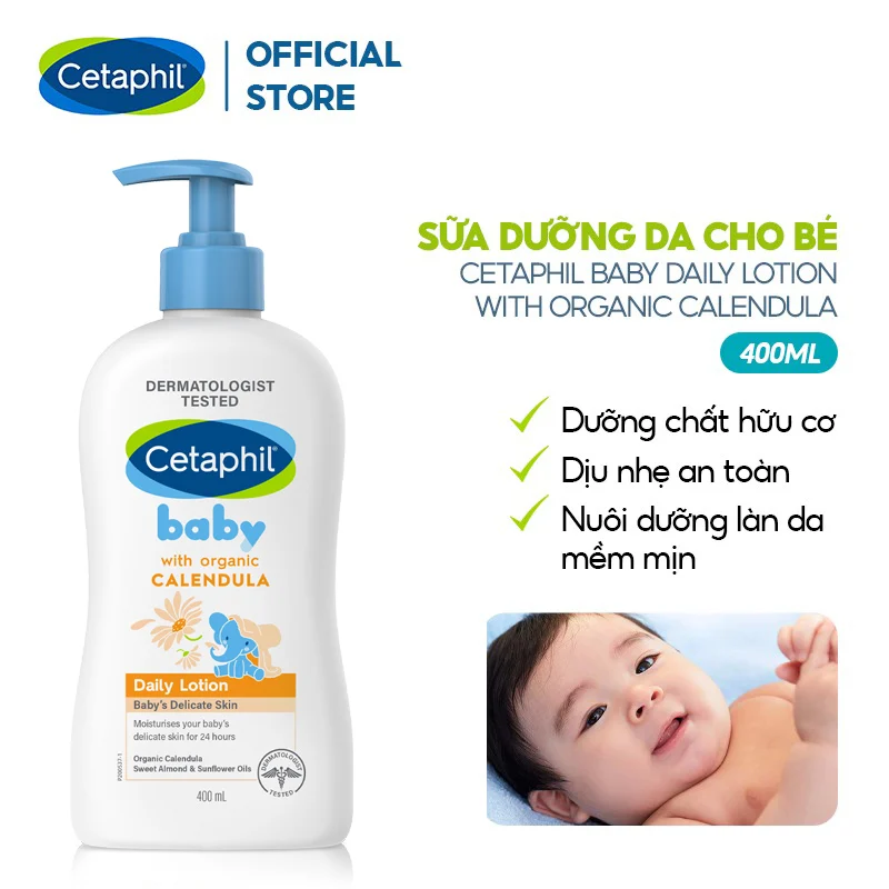 Sữa dưỡng ẩm dịu lành cho bé CETAPHIL BABY DAILY LOTION 400ml
