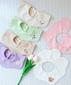 Yếm cổ tròn organic Monona