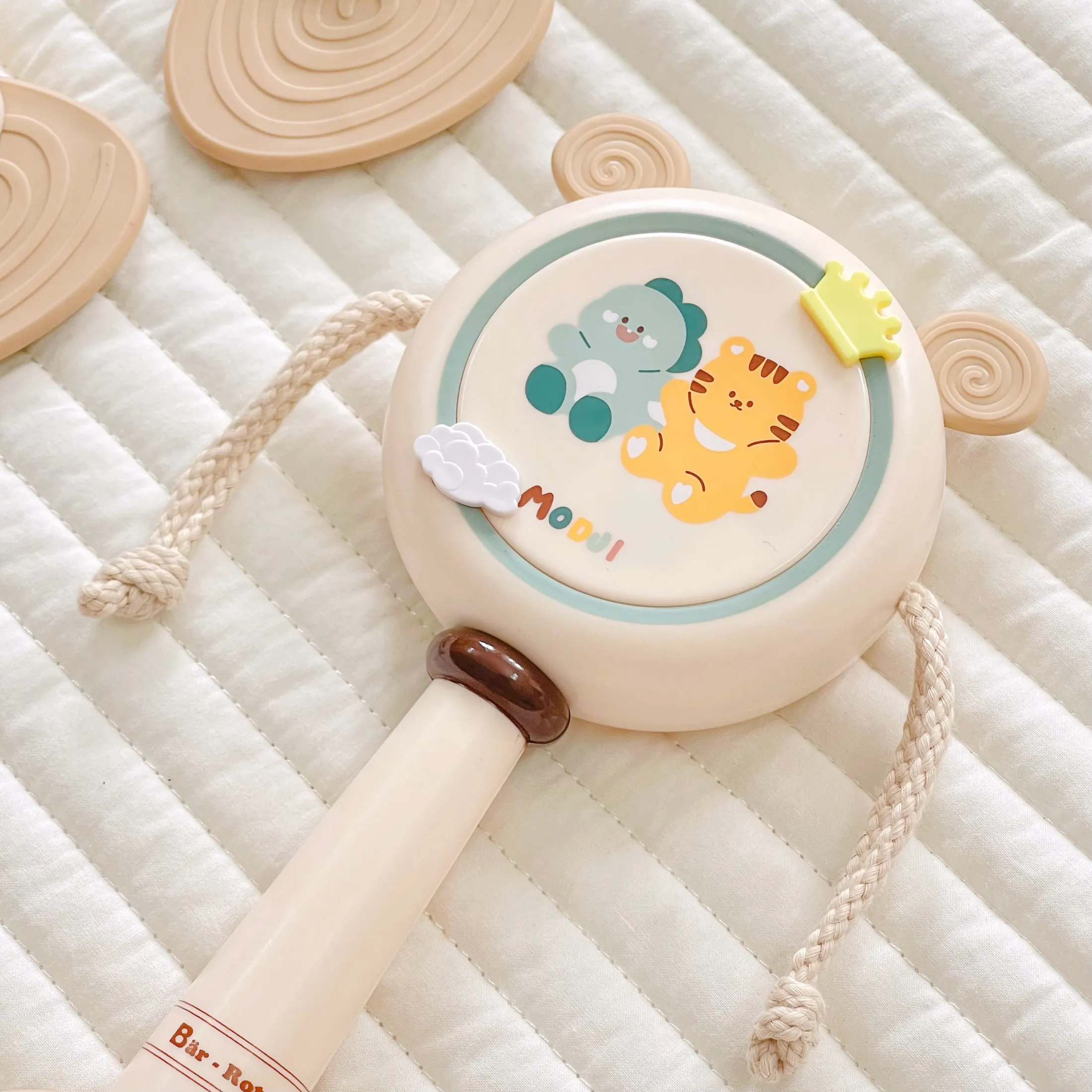 Trống lục lạc kiêm gặm nướu Modui Bar-rot - Ảnh 5