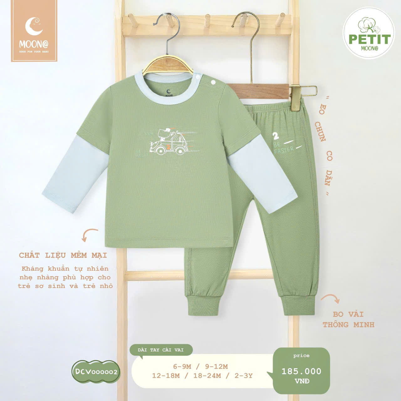 Bộ dài cài vai petit Moon@ - Ảnh 2